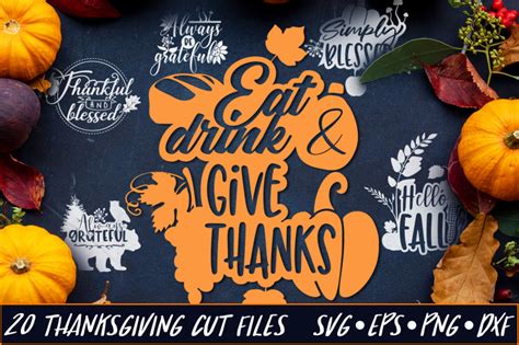 Download Free Thanksgiving SVG Bundle Crafts
